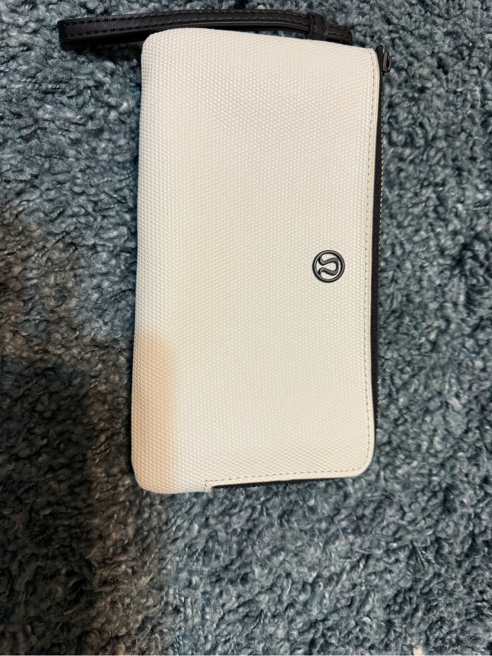 lululemon athletica White Wristlet Wallet with Black Trim